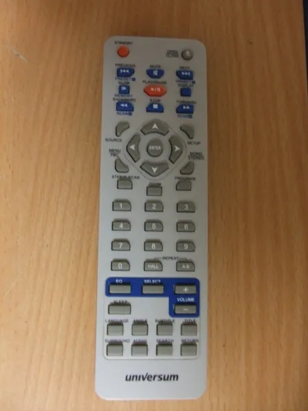 Universum DVD Afstandsbediening