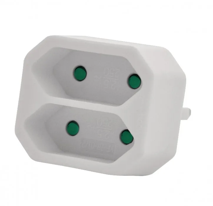 HQ 2-weg adapter (wit)