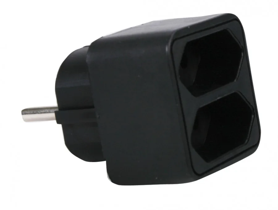 HQ 2-weg adapter (zwart)