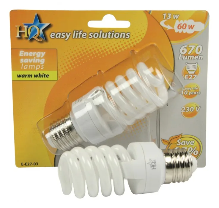 Spaarlamp "spiraal" 13W